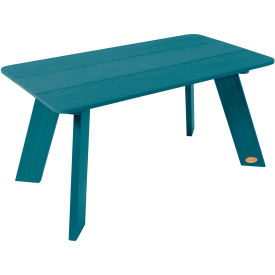 Italica Modern Coffee Table, 17-3/4" x 31", Nantucket Blue