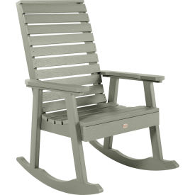 Weatherly Outdoor Rocking Chair, Eucalyptus