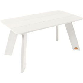 Italica Modern Coffee Table, 17-3/4" x 31", White