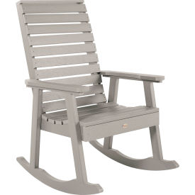 Weatherly Outdoor Rocking Chair, Harbor Gray