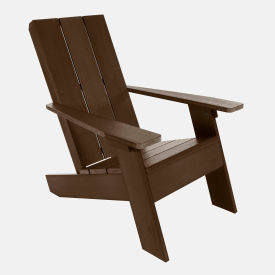 Italica Modern Adirondack Chair, Weathered Acorn