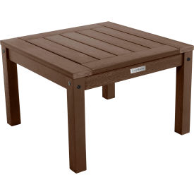 Adirondack Side Table, 24" x 24", Weathered Acorn