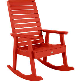 Weatherly Outdoor Rocking Chair, Rustic Red