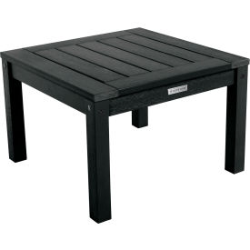 Adirondack Side Table, 24" x 24", Black