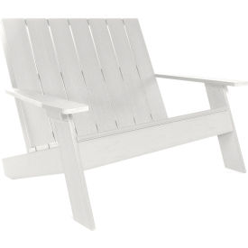 Italica Double Wide Modern Adirondack Chair, White
