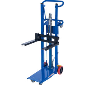 Steel Hydra Lift Cart with Forks, 33-3/16"L x 20"W x 60-5/8"H, 750 lb. Capacity