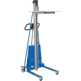 Steel DC Powered Work Positioner, 35-1/2"L x 23-5/8"W x 79-1/2"H, 550 lb Capacity