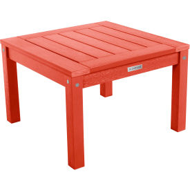 Adirondack Side Table, 24" x 24", Rustic Red
