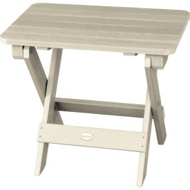 Adirondack Folding Side Table, 14" x 20", Whitewash