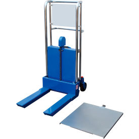 Steel Two Speed Foot Pump Hefti-Lift, 36"L x 23"W x 55"H, 880 lb. Capacity