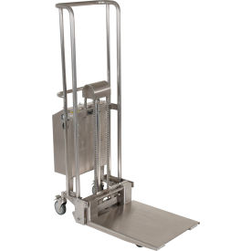 Partially Stainless Steel Portable DC Powered Hefti-Lift, 36"L x 23"W x 70"H