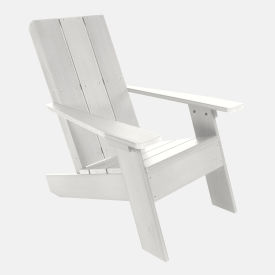 Italica Modern Adirondack Chair, White