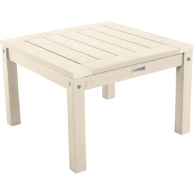Adirondack Side Table, 24" x 24", Whitewash