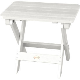 Adirondack Folding Side Table, 14" x 20", White