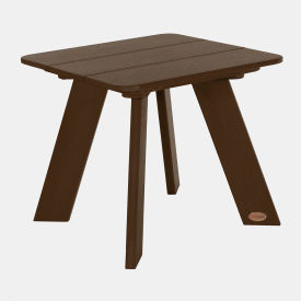 Italica Modern Side Table, 18" x 18", Weathered Acorn