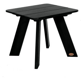 Italica Modern Side Table, 18" x 18", Black
