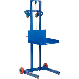 Steel Low Profile Lite Load Lift With Winch, 33-3/16"L x 30-1/2"W x 66-11/16"H