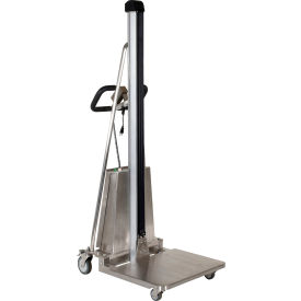Stainless Steel DC Powered Work Positioner, 34"L x 24-1/2"W x 71"H, 330 lb. Capacity
