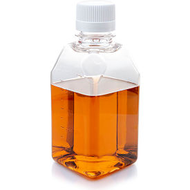 Diamond Real Seal Square Media Bottle, 500 mL Cap., 12/Case