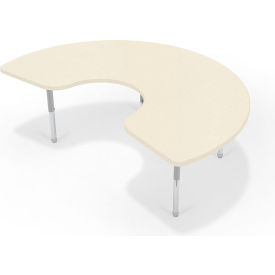Hierarchy Activity Kidney Table, Neutral Weft, Matching Edge