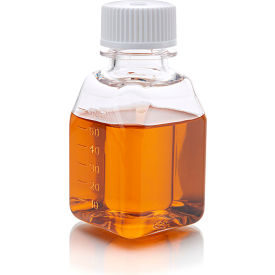 Diamond Real Seal Square Media Bottle, 60 mL Cap., 24/Case