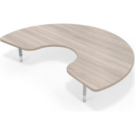 Hierarchy Activity Kidney Table, Youth Height, Gray Elm, Matching Edge