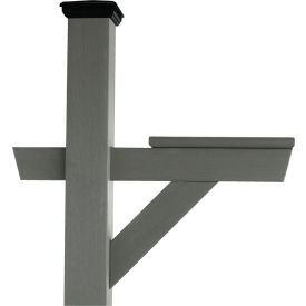 Hazleton In-Ground Mailbox Post, Coastal Teak