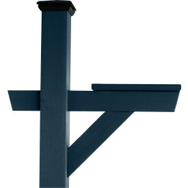 Hazleton In-Ground Mailbox Post, Federal Blue