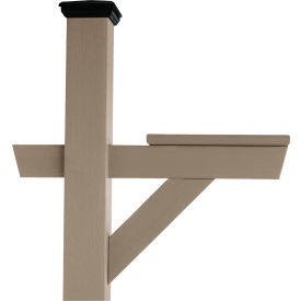 Hazleton In-Ground Mailbox Post, Woodland Brown