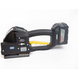 Screen Battery Powered Plastic Strapping Tool Kit For 1/2" Strap Width, 585#, Black