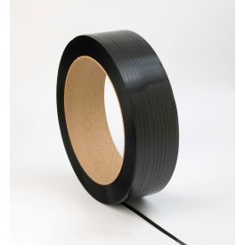 Polyester Strapping, 1-1/4"W x 1800'L, Black