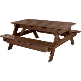 Hometown 72" A-Frame Rectangular Picnic Table, Weathered Acorn