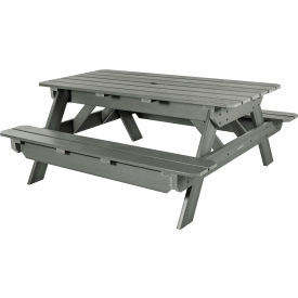 Hometown 72" A-Frame Rectangular Picnic Table, Coastal Teak