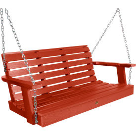 Weatherly 4' Porch Swing, Rustic Red