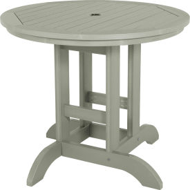 36" Round Outdoor Dining Table, Eucalyptus