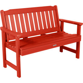 Lehigh 4' Garden Bench, Rustic Red