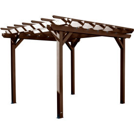 Bodhi 10' x 10' Pergola, Weathered Acorn