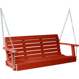 Weatherly 5' Porch Swing, Rustic Red