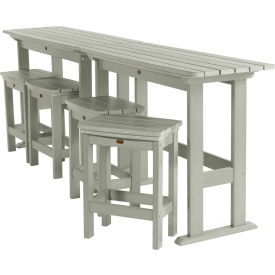 Lehigh 6 Piece Counter Height Balcony Set, Eucalyptus