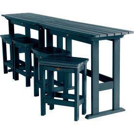 Lehigh 6 Piece Counter Height Balcony Set, Federal Blue