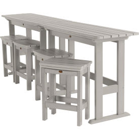 Lehigh 6 Piece Counter Height Balcony Set, Harbor Gray