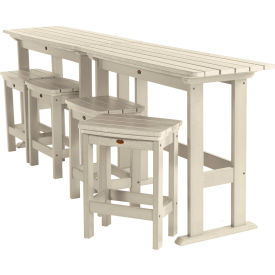 Lehigh 6 Piece Counter Height Balcony Set, Whitewash