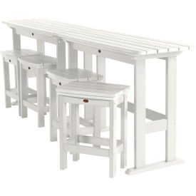 Lehigh 6 Piece Counter Height Balcony Set, White