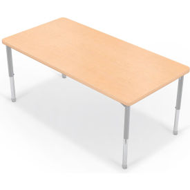 6030 Hierarchy Activity Rectangle Table, Youth Height, Fusion Maple, Matching Edge