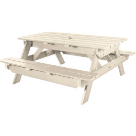 Hometown 72" A-Frame Rectangular Picnic Table, Whitewash