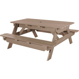 Hometown 72" A-Frame Rectangular Picnic Table, Woodland Brown