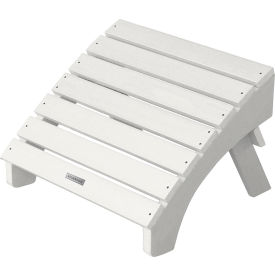 Folding Adirondack Ottoman, White