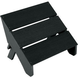 Italica Modern Folding Ottoman, Black