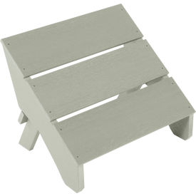 Italica Modern Folding Ottoman, Eucalyptus