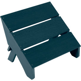 Italica Modern Folding Ottoman, Federal Blue